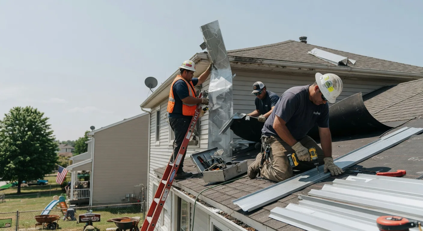 Storm Damage Metal Roof Repair in Brush Valley, PA